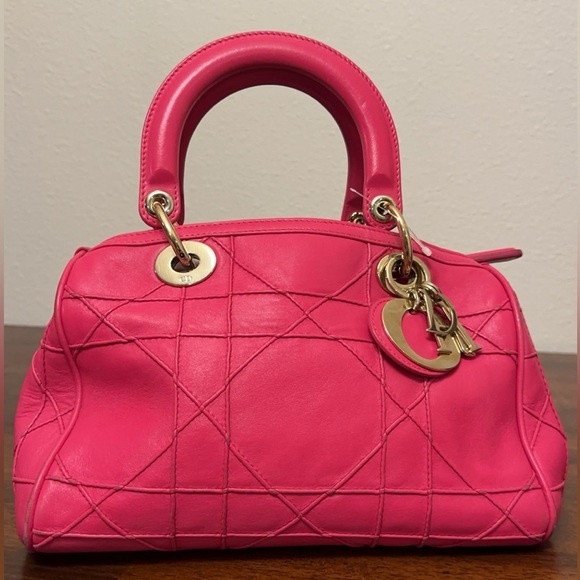 **SOLD** DIOR Cannage Polochon Granville Satchel - Picture 13 of 15